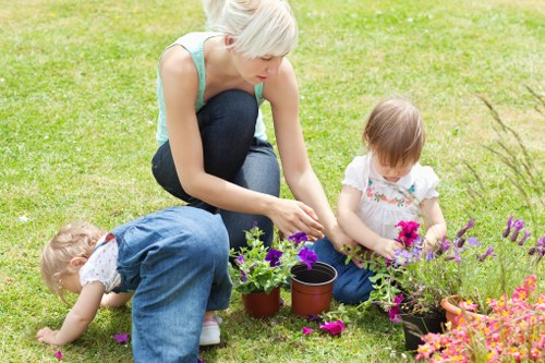 Sorted green waste and reusable garden items for local recovery